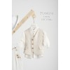 Piccolino Βαπτιστικό κοστούμι  Lewis σε χρώμα Off white